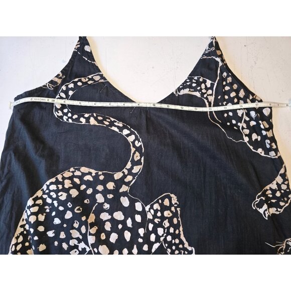 Elegant Black Maxi Dress with Leopard Print - Picture 7 of 7